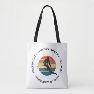 Skifahren Breckenridge, Colorado - Mann Skifahrer, Tasche