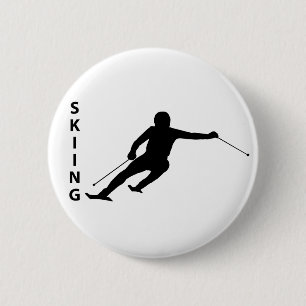 Skifahren Button
