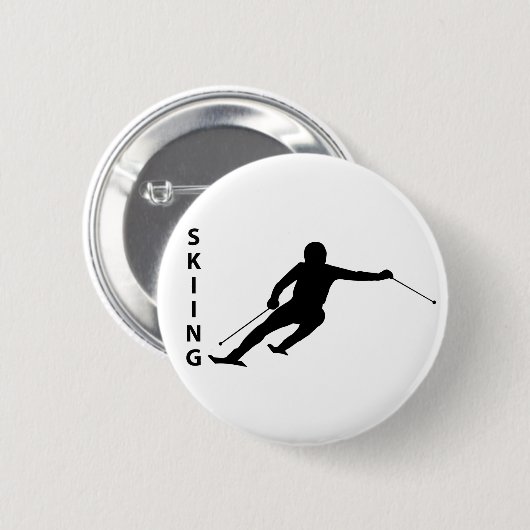 Skifahren Button (Vorne & Hinten)