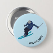 Skifahren Button (Vorne & Hinten)