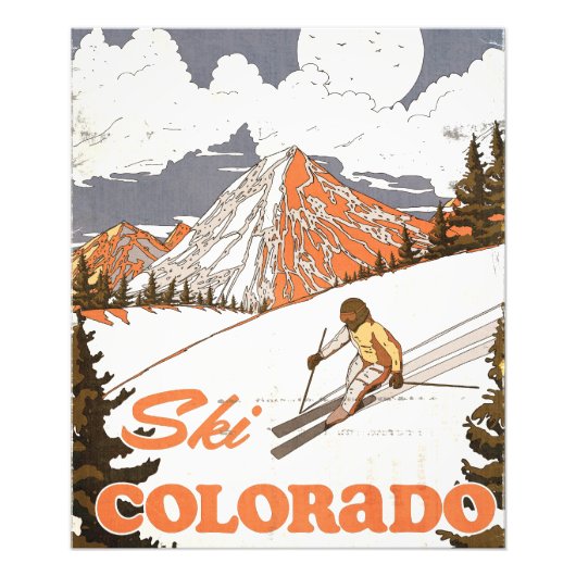 Skifahren Colorado Fotodruck (Vorne)
