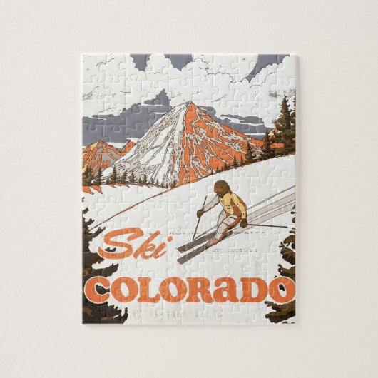 Skifahren Colorado Puzzle (Vertikal)