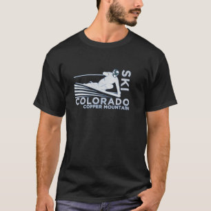 Skifahren Copper Mountain  Vintage Schnee Ski Swea T-Shirt
