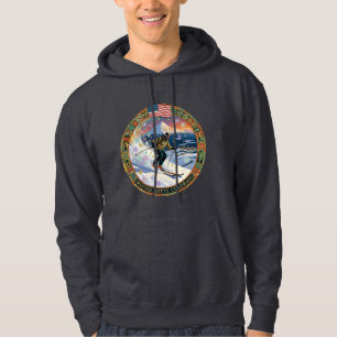 Skifahren Crested Butte, Colorado, Mann Skifahrer Hoodie