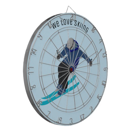 Skifahren Dartscheibe (Vorderseite Links)