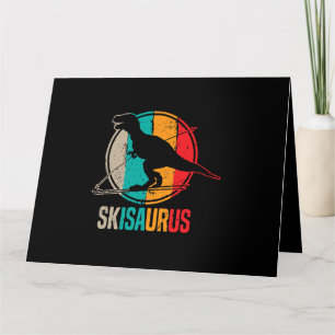Skifahren Dino Skisaurus Skier Dino Ski Skifahren Karte