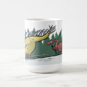 Skifahren-Dinosaurier-Tasse Tasse (Mittel)