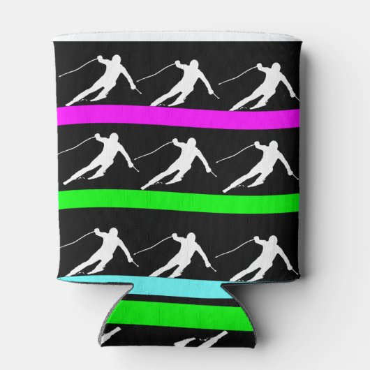 Skifahren Dosenkühler (Rückseite)