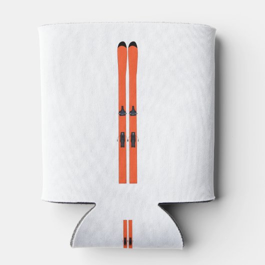 Skifahren Dosenkühler (Rückseite)