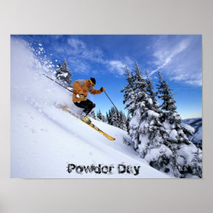 Skifahren-durchschnee-wallposter Poster