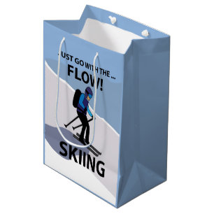 Skifahren Einfach Mit Dem Fluss Gehen Skifahren Mittlere Geschenktüte