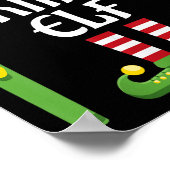 Skifahren Elf Familie Matching Gruppe Weihnachten Poster (Ecke)