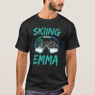 Skifahren Emma Ski Skier Hobby Wintersport T-Shirt