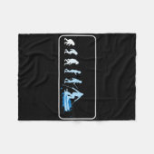 Skifahren Evolution Skiapres Ski Snowboardi Fleecedecke (Vorderseite (Horizontal))