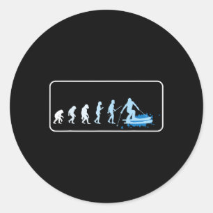 Skifahren Evolution Skiapres Ski Snowboardi Runder Aufkleber
