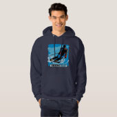 Skifahren-Felsen! Hoodie (Vorne ganz)
