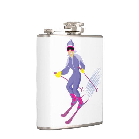 Skifahren-Flasche Flachmann (Rechts)