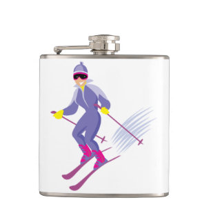 Skifahren Flask Flachmann
