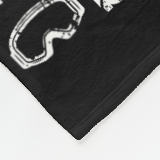 Skifahren Fleecedecke (Ecke)