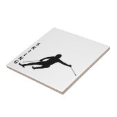 Skifahren Fliese (Seite)