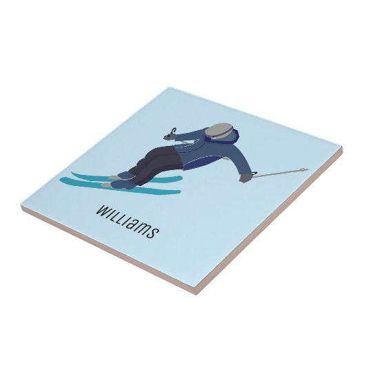 Skifahren Fliese (Seite)