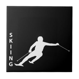 Skifahren Fliese