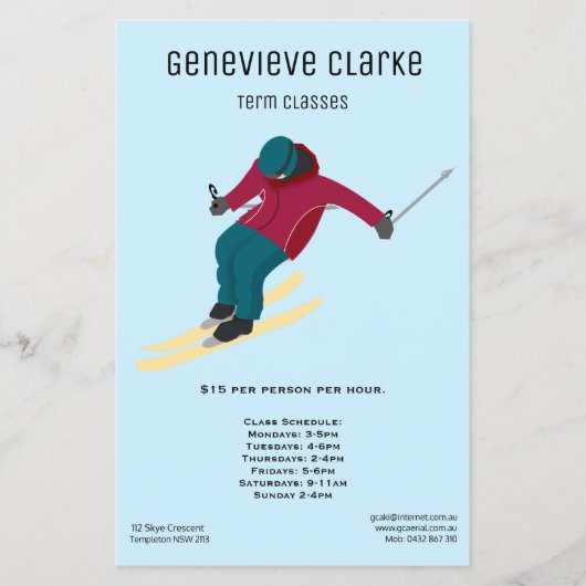 Skifahren Flyer (Vorne)