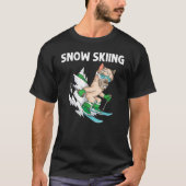Skifahren für Männer Ski Freestyle Skier Snowboard T-Shirt (Vorderseite)