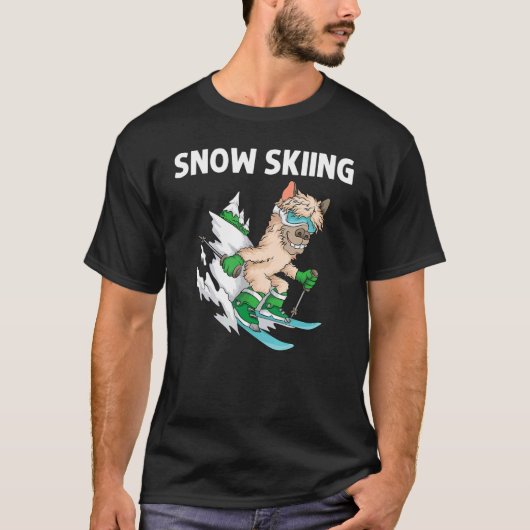 Skifahren für Männer Ski Freestyle Skier Snowboard T-Shirt (Vorderseite)
