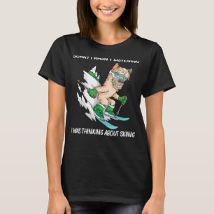 Skifahren für Männer Ski Freestyle Skier Snowboard T-Shirt
