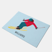 Skifahren Fußmatte (Schrägansicht)