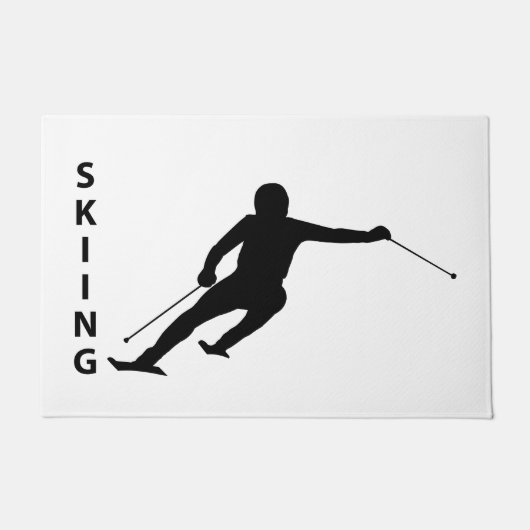 Skifahren Fußmatte (Vorderseite)