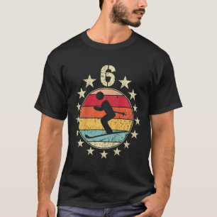 Skifahren Geburtstag 6 Jahre alter Junge Mädchen S T-Shirt