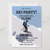 Skifahren geht einfach mit dem Flow Ski Einladung (Vorderseite)