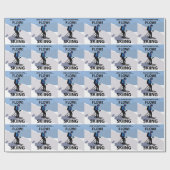 Skifahren geht einfach mit dem Flow Ski Geschenkpapier (Flach)