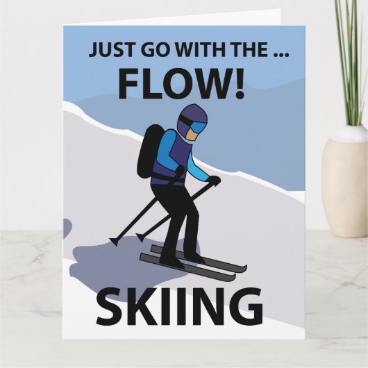 Skifahren geht einfach mit dem Flow Ski Karte (Vorderseite)