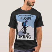 Skifahren geht einfach mit dem Flow Ski T-Shirt (Vorderseite)
