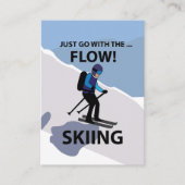 Skifahren geht einfach mit dem Flow Ski Visitenkarte (Vorderseite)