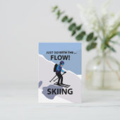 Skifahren geht einfach mit dem Flow Ski Visitenkarte (Stehend Vorderseite)