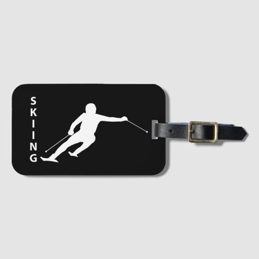 Skifahren Gepäckanhänger (Vorderseite (Horizontal))