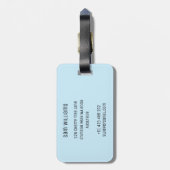 Skifahren Gepäckanhänger (Rückseite vertikal)