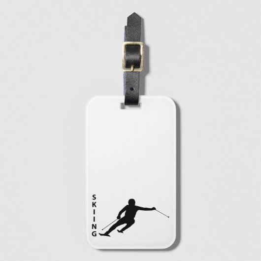 Skifahren Gepäckanhänger (Vorderseite Vertikal)