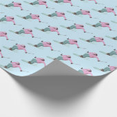 Skifahren Geschenkpapier (Ecke)