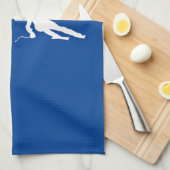 Skifahren Geschirrtuch (Viertel Falte)