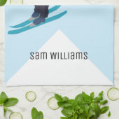 Skifahren Geschirrtuch (Gefaltet)