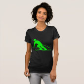 Skifahren - grün T-Shirt (Vorne ganz)