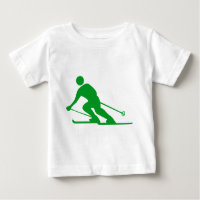 Skifahren - grünes Gras