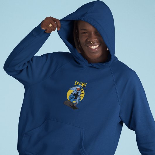 Skifahren Hoodie