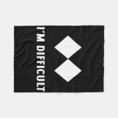 Skifahren Ich bin schwer Ski Snowboard Fleecedecke (Vorderseite (Horizontal))