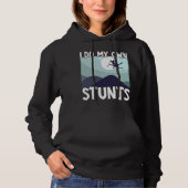 Skifahren Ich mache meine eigenen Stunts Skier Win Hoodie (Vorderseite)